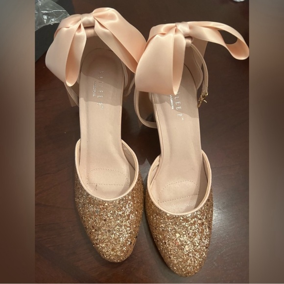 Rose gold glitter heels - Picture 1 of 5